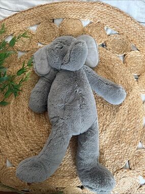Restoration Hardware Baby & Child Gray Large Elephant Plush Ultra soft. Large